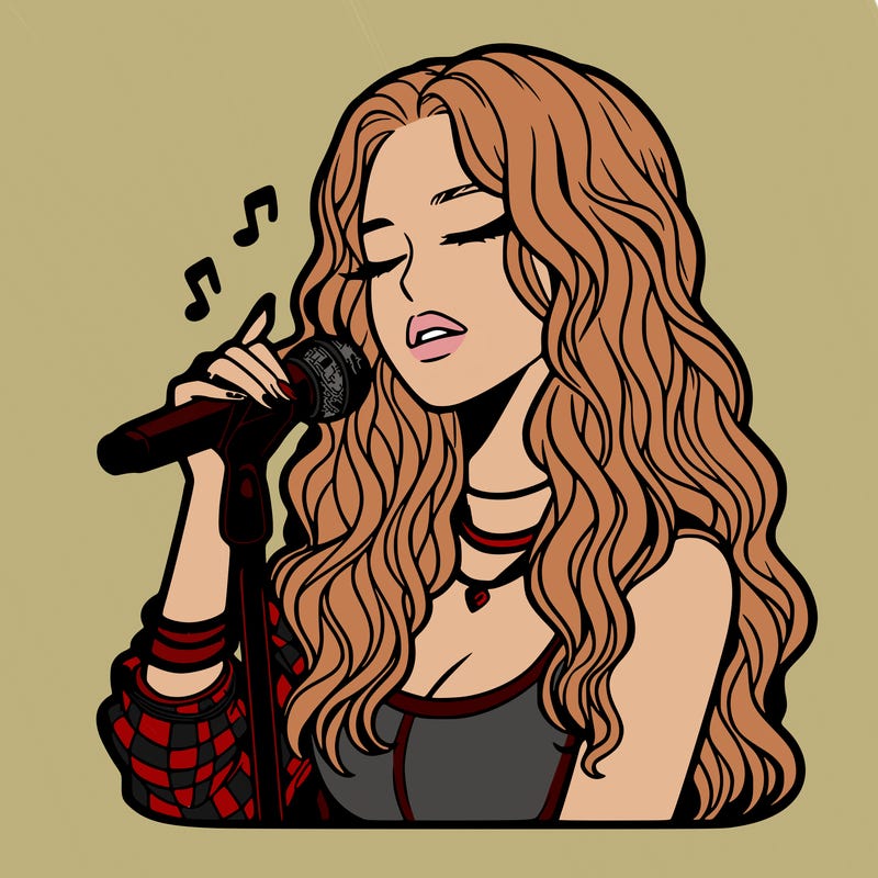 realistic female singer