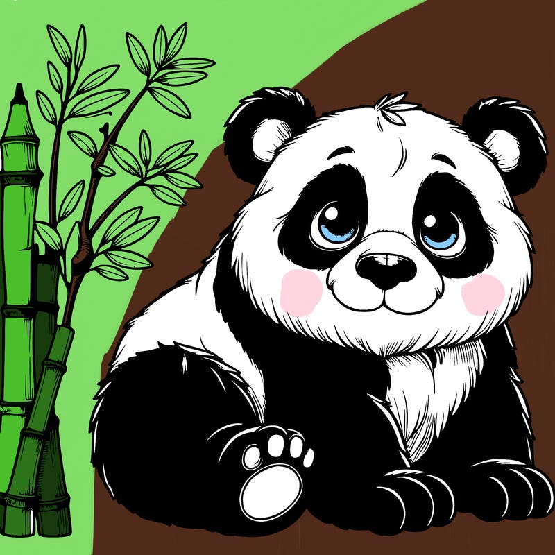 realistic panda