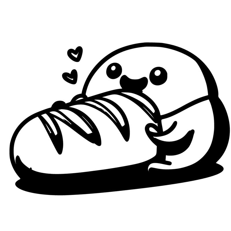 baguette eating another baguette