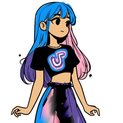 girl in a cute crop top