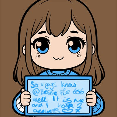 a girl holding a blank sign