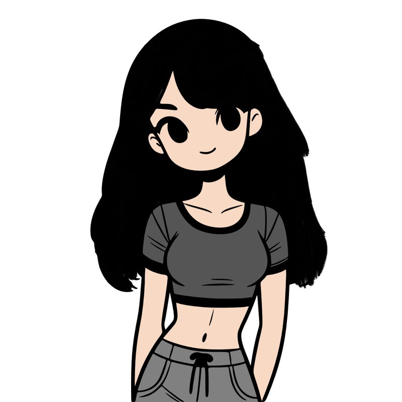 girl with crop top