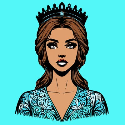 realistic beautiful queen