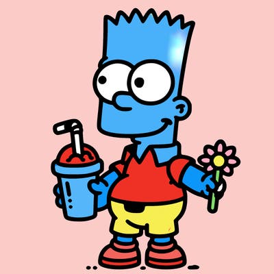 bart with drink