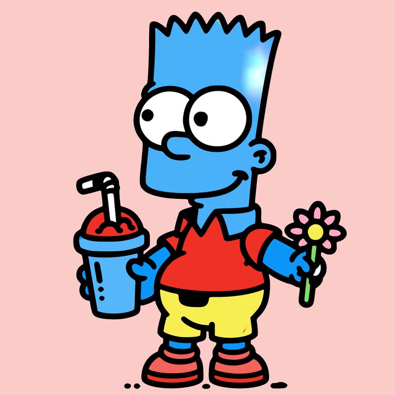 bart with drink