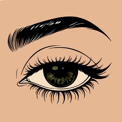 eye closed realistic