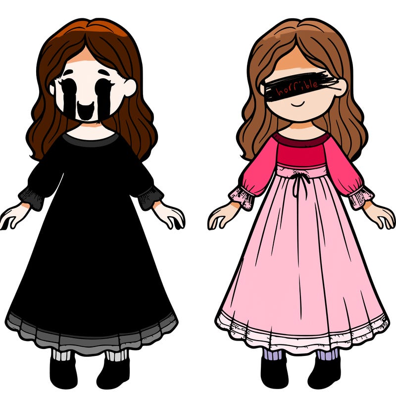 girl in a long dress