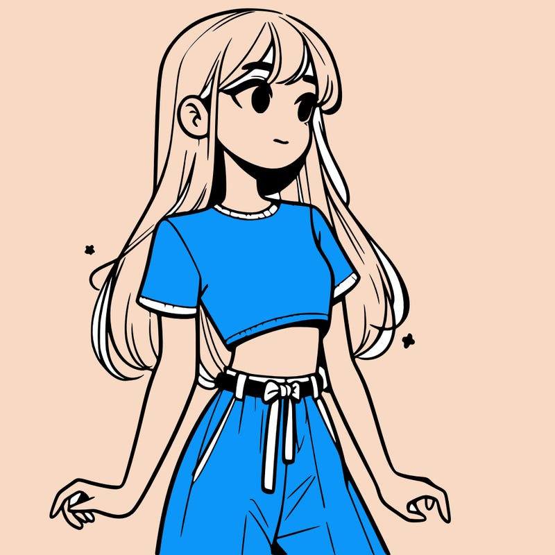 girl in a cute crop top