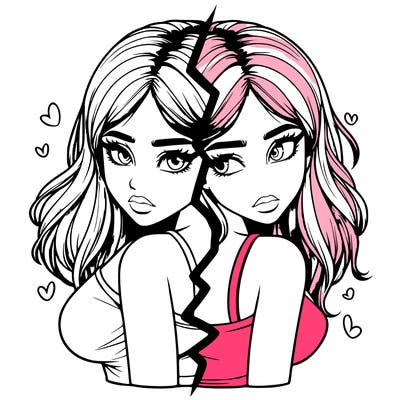 realistic girl split