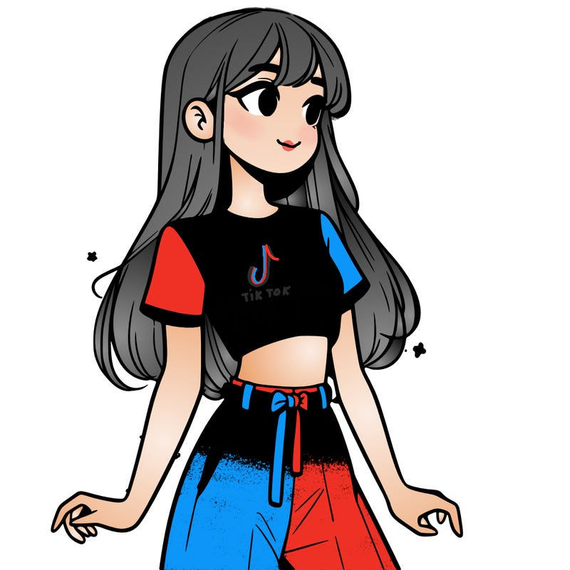 girl in a cute crop top