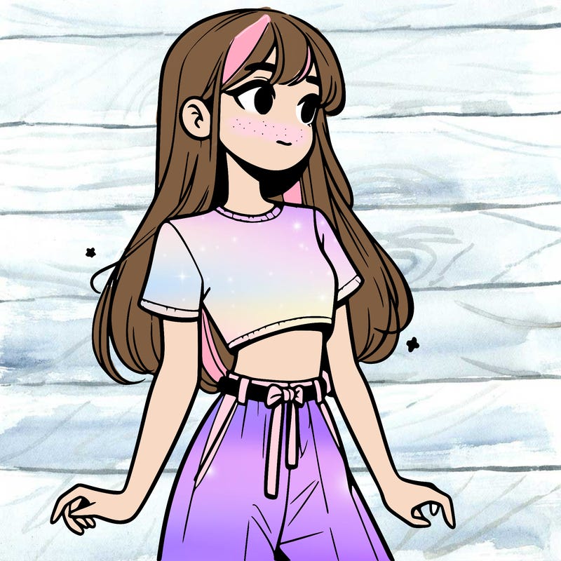 girl in a cute crop top