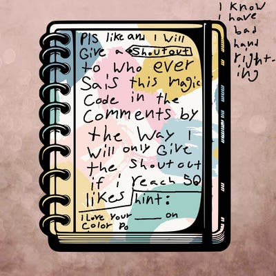 blank, realistic notebook