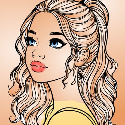 beautiful realistic girl