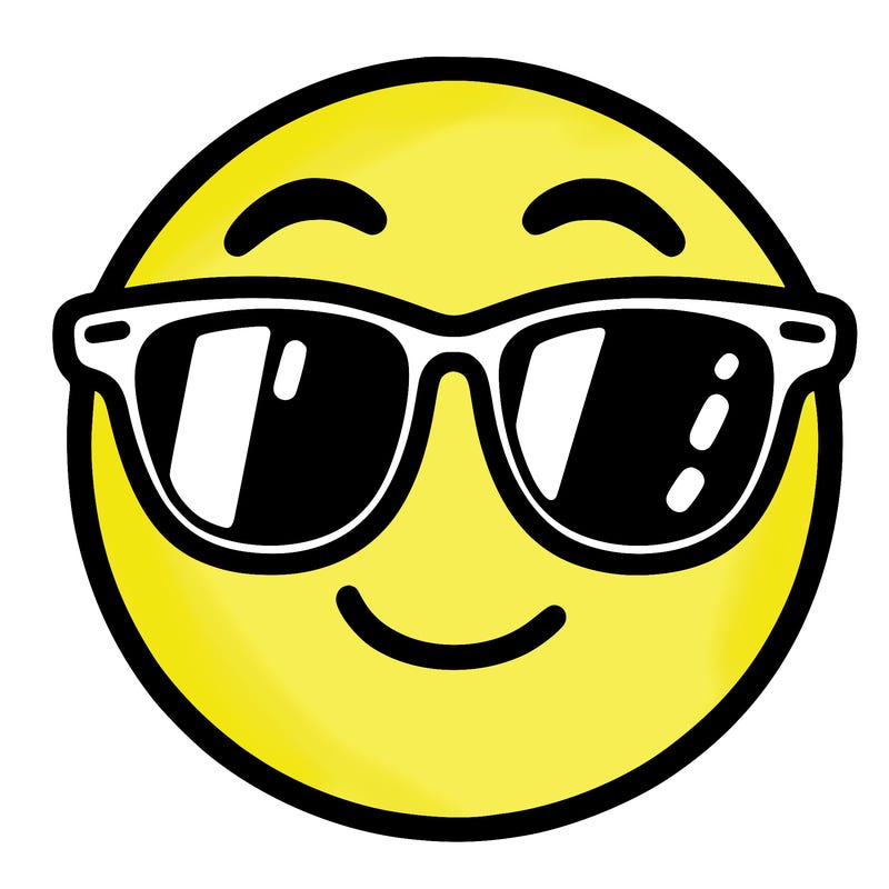 emoji with sunglasses