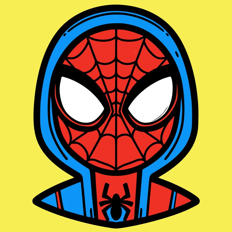 spiderman with mask