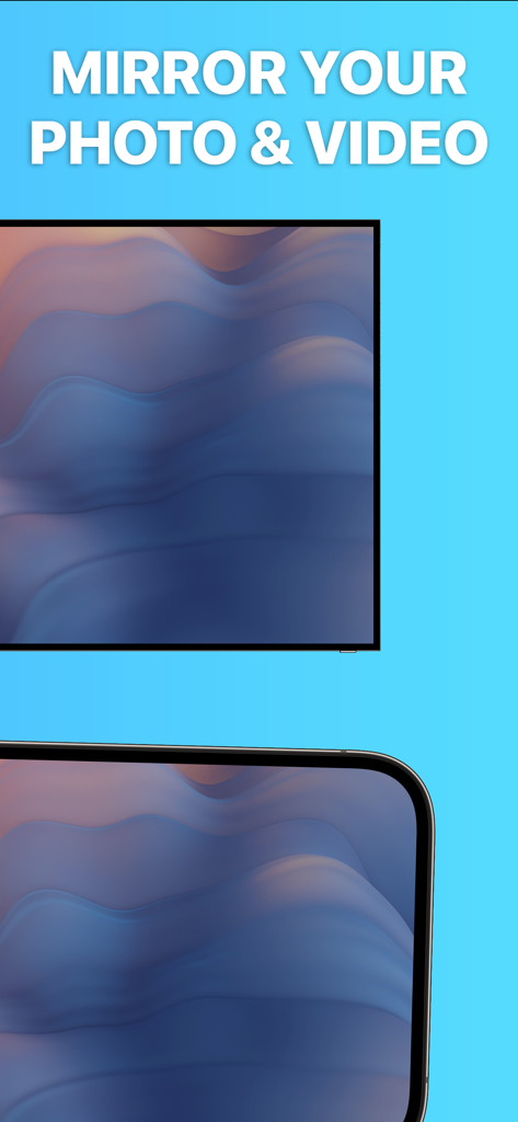 Spiegeln von Fotos und Videos von einem Smartphone auf einen Fernsehbildschirm.