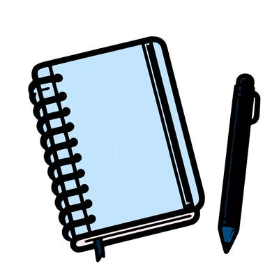 plan notebook no drawings just a notebook