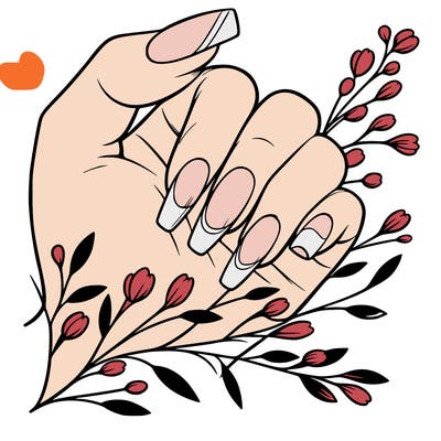 nails with french tip