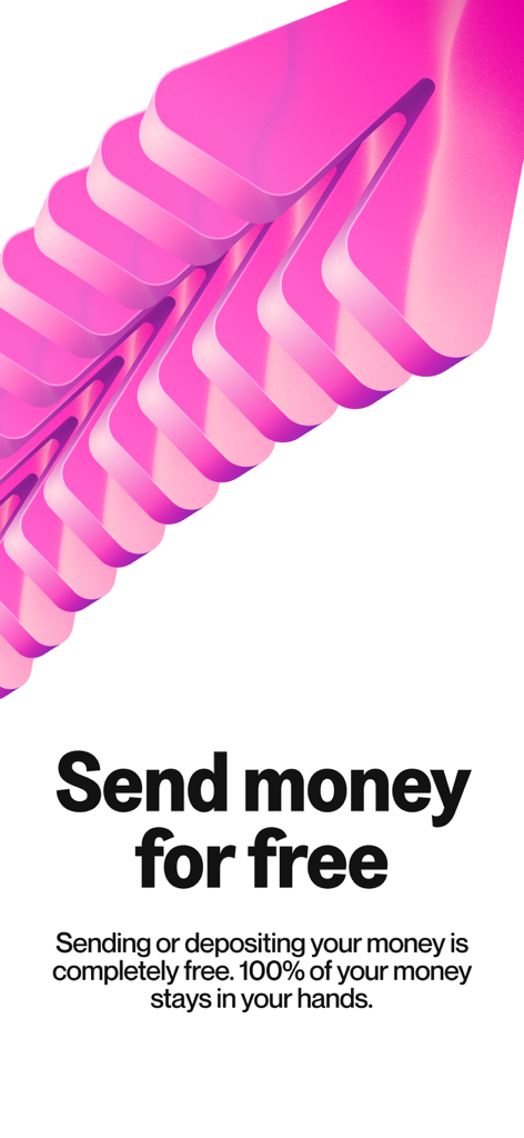 Pantalla promocional de la aplicación Grateful de Exodus destacando transferencias y depósitos de dinero gratuitos.