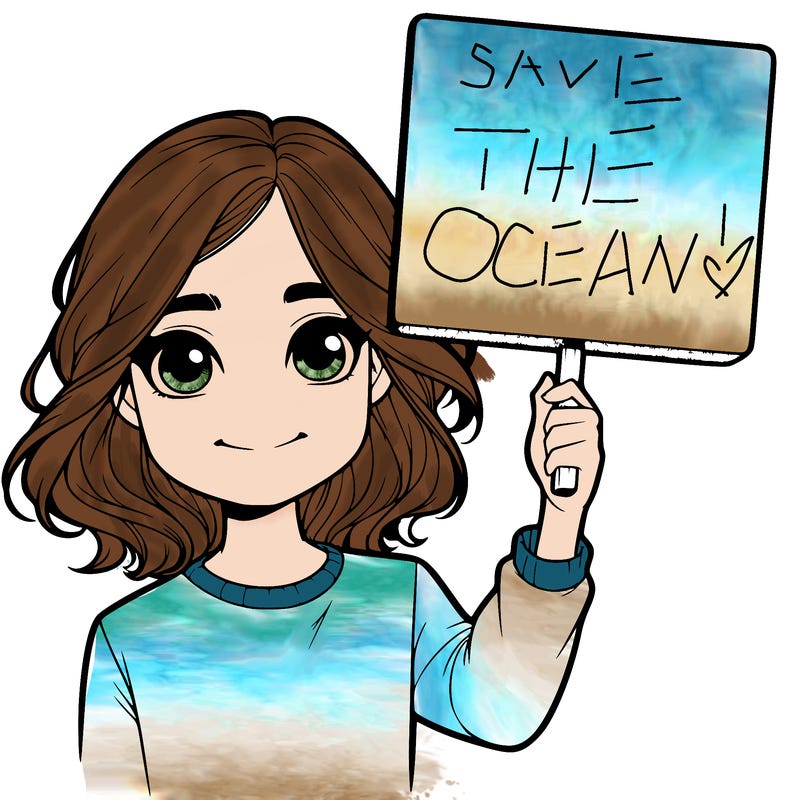 realistic girl holding up a sign