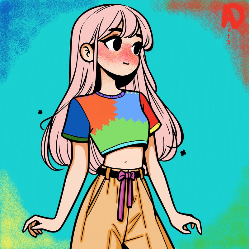 girl in a cute crop top