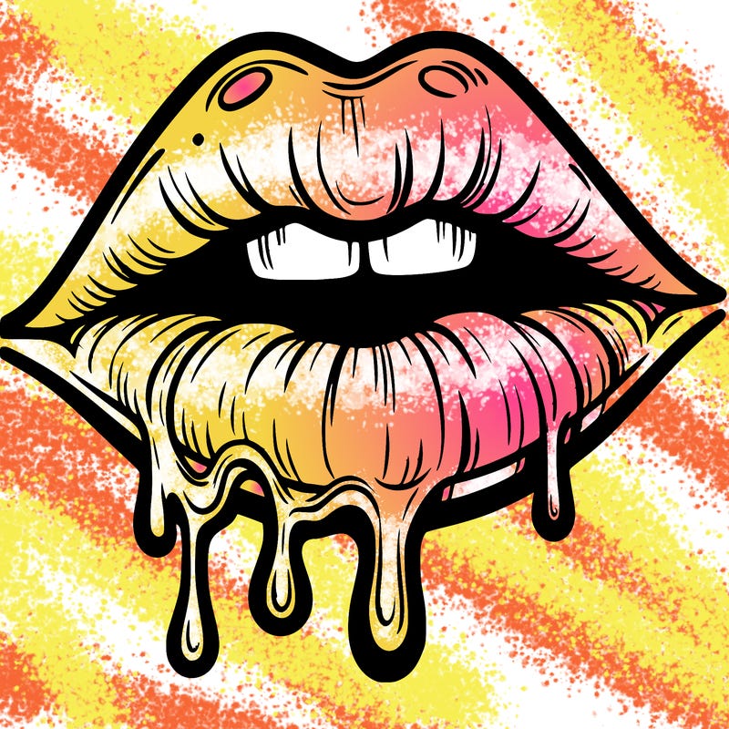 lips that look realistic and drip