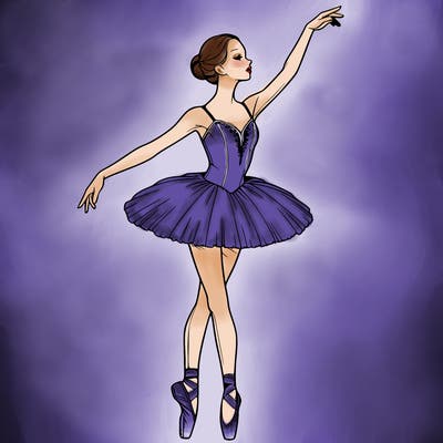 realistic ballerina