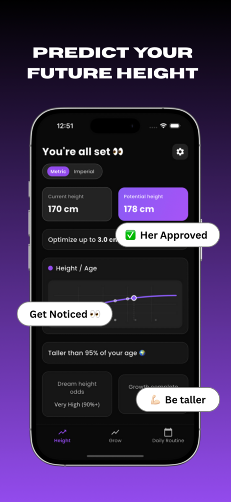 Taller PRO - Boost your height - Health & Fitness App | MWM