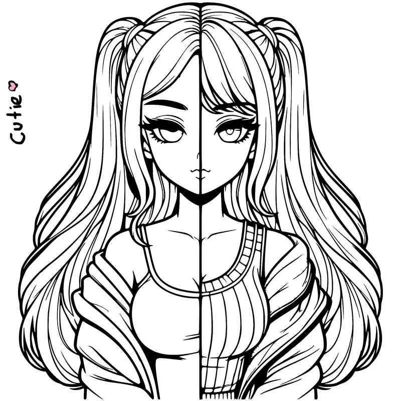 realistic girl split