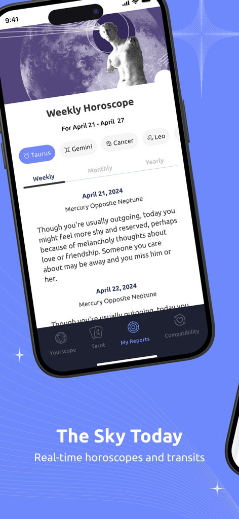 Astrology Plus - Leitura de horóscopo semanal para Touro no aplicativo Astrology Plus