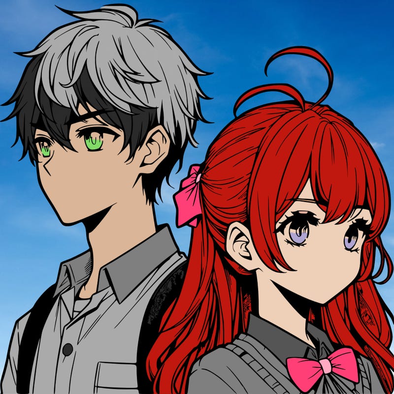 manga boy and girl