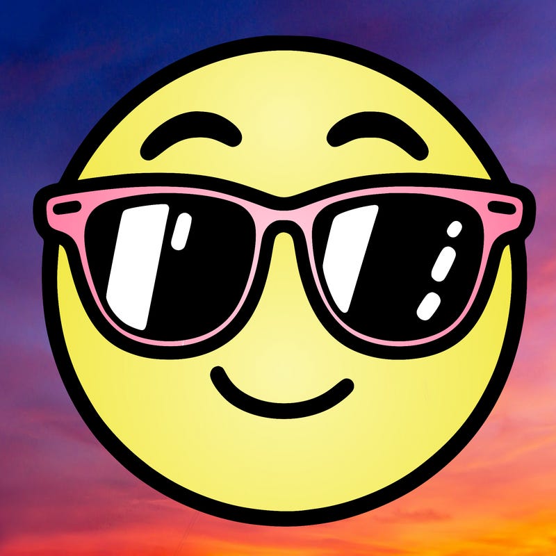 emoji with sunglasses