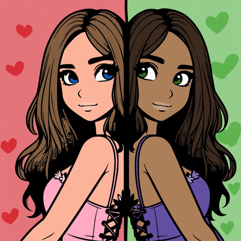 a realistic girl split