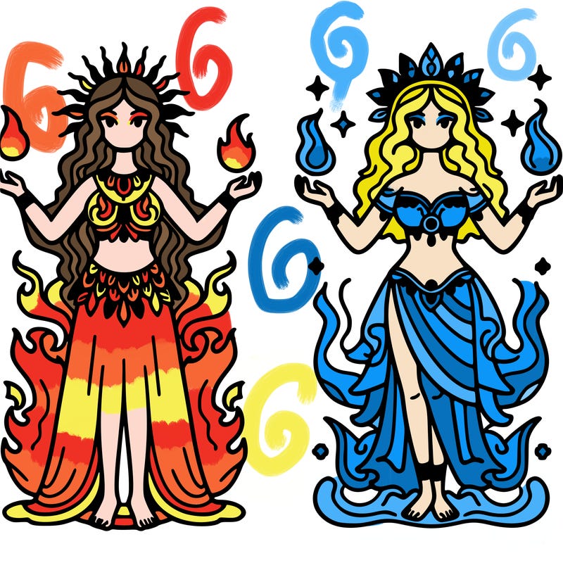 goddess fire and goddess water