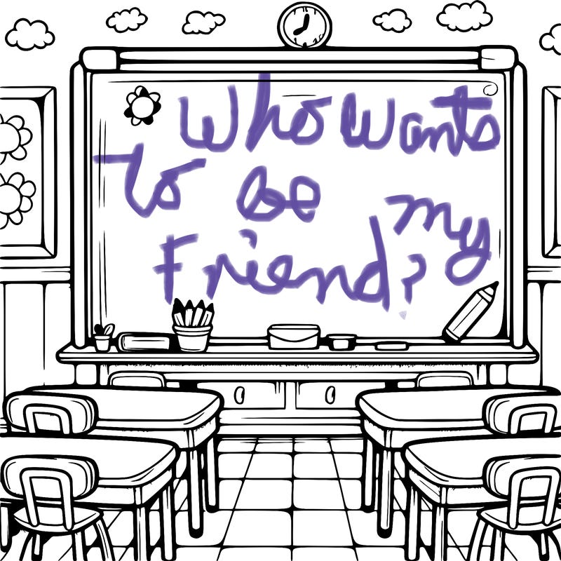 blank classroom board