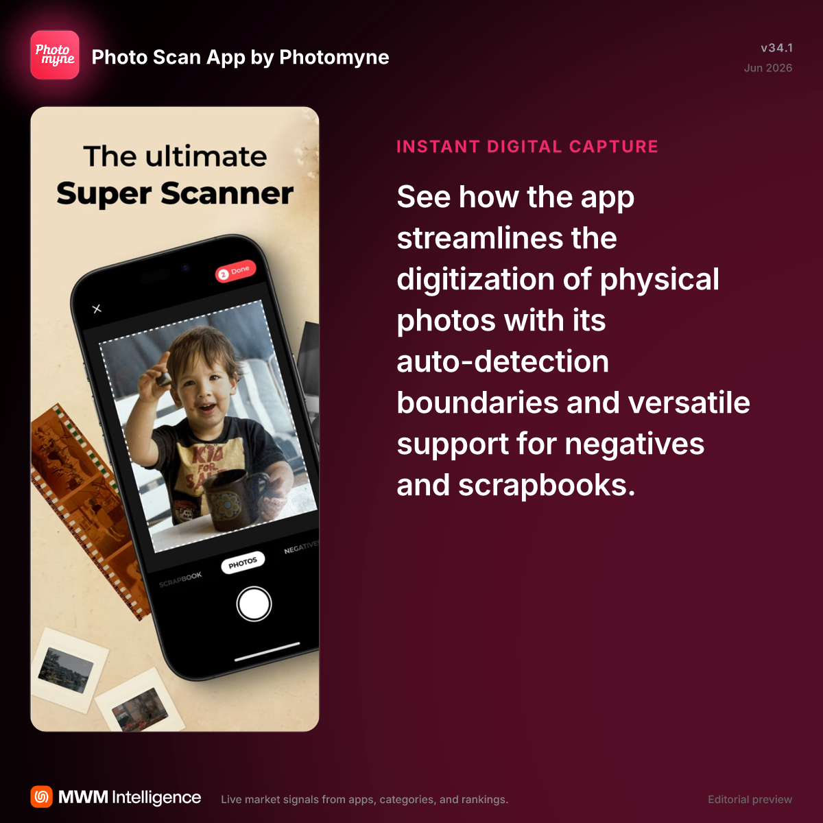 Photo Scan App by Photomyne - Photo & Video App | MWM