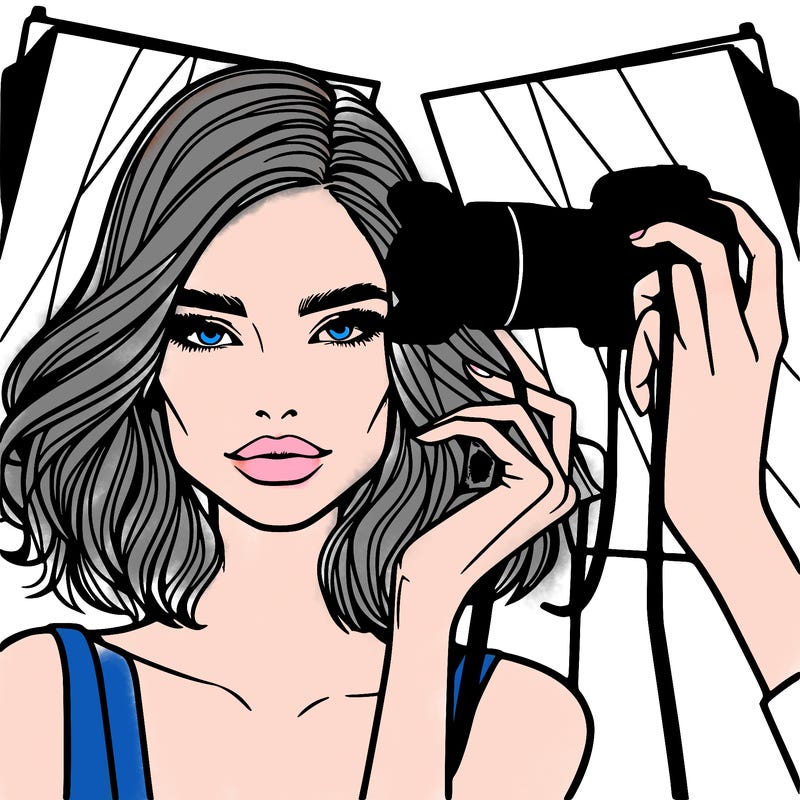 high fashion model photo shoot