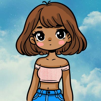 girl in a cute crop top