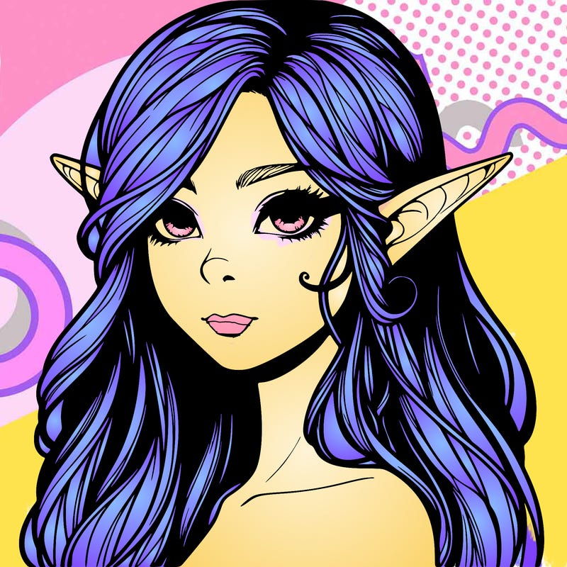 elf girl realistic dark fantasy