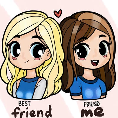 2 girl bff