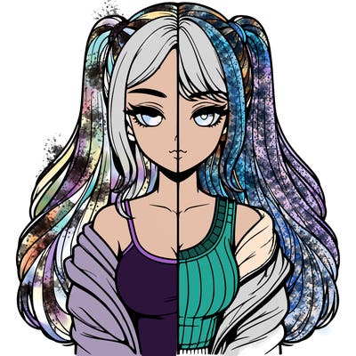 realistic girl split