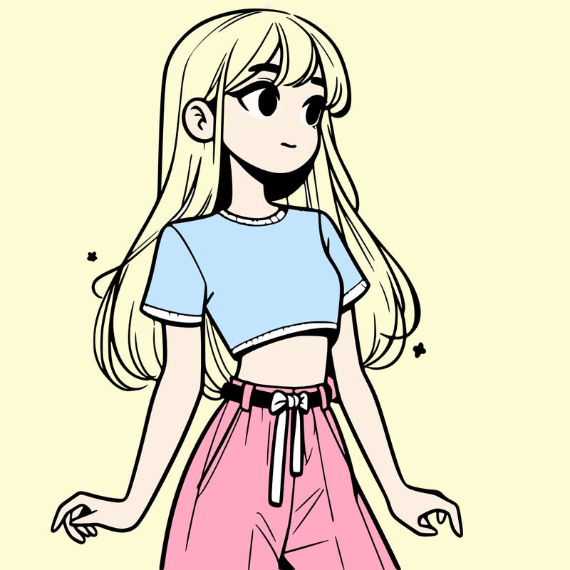 girl in a cute crop top