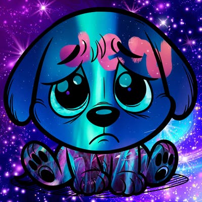 sad dog