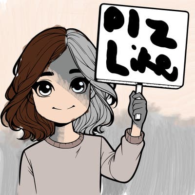 realistic girl holding up a sign