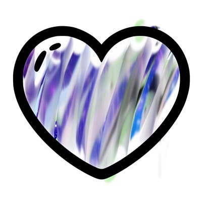 a blank heart