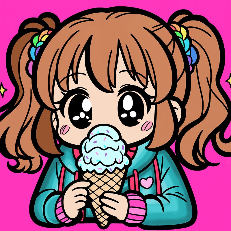 girl eating icecream
