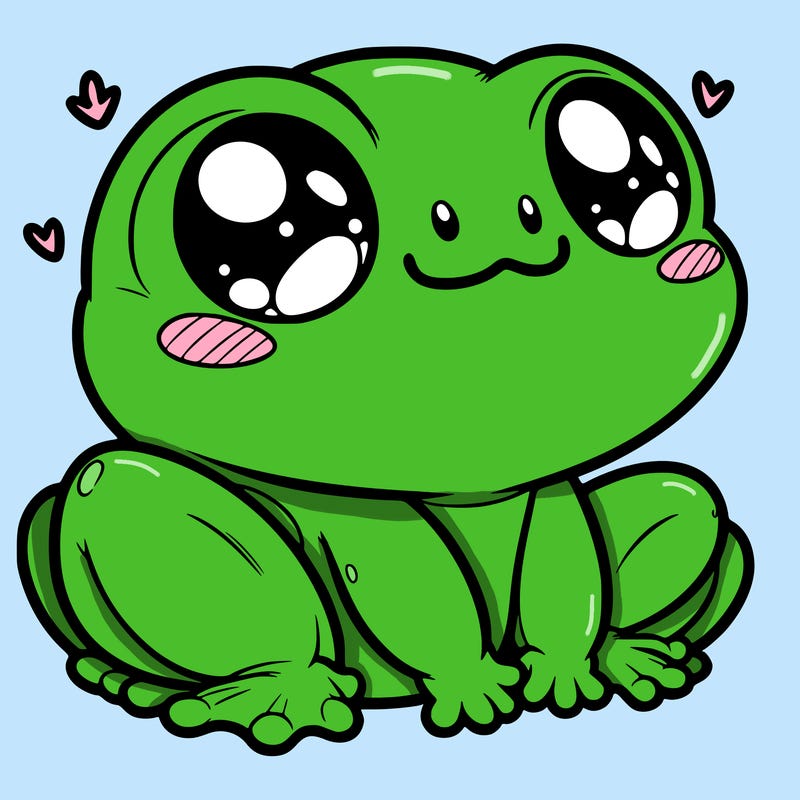 cute frog person realistic