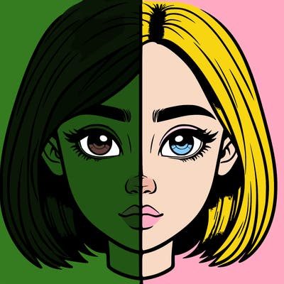 realistic girl split