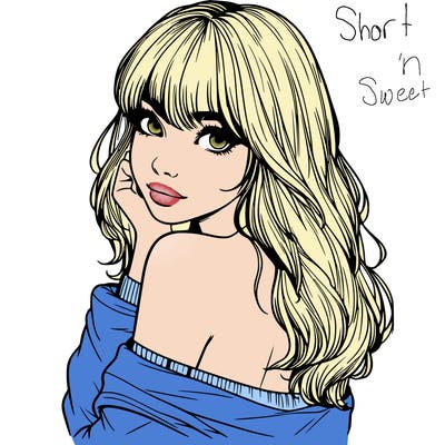 realistic girl with bangs looking over her shoulder