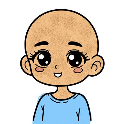 girl with no hair